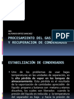 Procesamiento Del Gas Natural y Recuperacion de Condensados