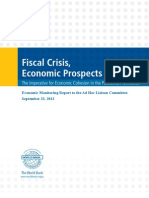 Fiscal Crisis, Economic Prospects: The Imperative For Economic Cohesion in The Palestinian Territories