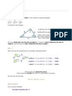 Law of Sine