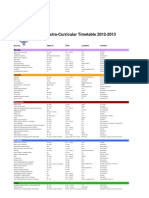 Extra-Curricular Oct 2012 Update