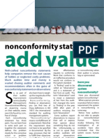 Nonconformity Statements: Add Value