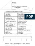 EVALUACIÓN SUMATIVA Prehistoria