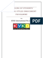 Profiling For Students' Learning Styles Enrichment Programme