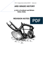 Standard Grade History: Changing Life in Scotland and Britain 1830s-1930s