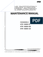 Huntron HTR 1005B1S Maintenance