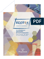 Congresso Brasileiro de Ecotoxicologia - ECOTOX 2012