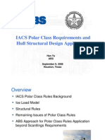 ABS Polar Ice Class Ship Structure Design