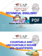 Ayuda 2.1. Countable and Uncountable Nouns With Quantifiers