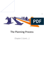 The Planning Process: Chapter 2 (Cont .)