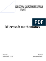 Microsoft Mathematics Seminarski Rad