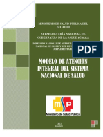 Manual Modelo Atencion Integral Salud Ecuador 2012 Logrado Ver Amarillo