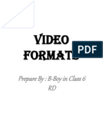 Video Formats