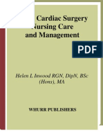 Adult Cardiac Surgery - Nursing Care and Management