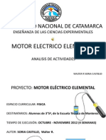 Proyecto Construcción de Un Motor Eléctrico Elemental