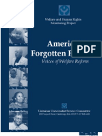 2001 - America's Forgotten Families: Voices of Welfare Reform