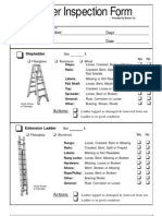 Ladder Inspection Form