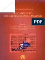 WHO Guide To Cost-Effectiveness Analysis