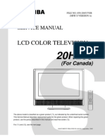 Toshiba LCD TV 20HL85 Service Manual