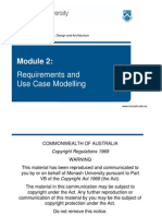 Requirements and Use Case Modelling: FIT2005 - Software Analysis, Design and Architecture