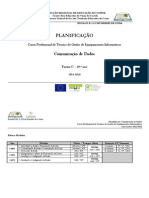 Planificação Anual - Comunicação de Dados (Cursos Profissionais)