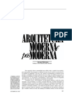 Arquitetura Moderna E Pós-Moderna - Juergen Habermas