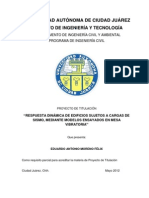 Tesis Respuesta Dinámica de Edificios Sujetos A Cargas de Sismo