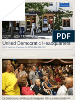 The United Democratic Headquarters in Pasadena, California