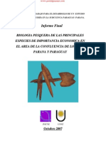 Biologia Pesquera de Las Principales Especies de Importancia Economica en El Area de La Confluencia de Los Rios Parana y Paraguay - PortalGuarani