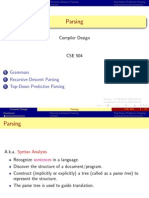 Parsing: Compiler Design