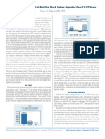 Stock Selection - A Test of Relative Stock Values Reported Over 17.5 Years