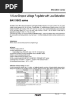 1A Low-Dropout Voltage Regulator With Low Saturation: BA BC0 Series