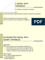 Econometric Model With Qualitative Variables - 2