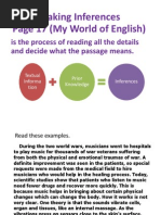 Making Inferences