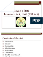 The Employee's State Insurance Act, 1948 (