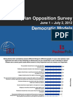 2012 September 21 Survey of Syrian Opposition, Democratic Models Slides, June 1-July 2, 2012