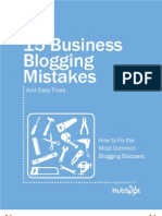 15 Biz Blogging Mistakes Ebook