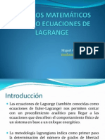 Modelos Matemáticos Usando Ecuaciones de Lagrange