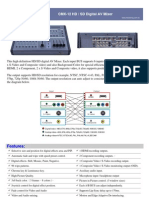 CMX-12 HD SD Digital AV Mixer Catalog