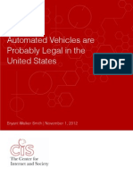 Automated Vehicles Are Probably Legal in The United States