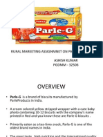 Rural Marketing Assignmnet On Parle-G Ashish Kumar PGDMM - 32506