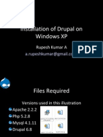 Installation of Drupal On Windows XP Using Apache, Mysql and PHP