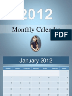 Monthly Calendar