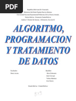 Algoritmo, Programacion y Tratamiento de Datos.