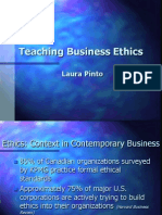 Teaching Business Ethics: Laura Pinto