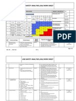 JSA For Disconnect and Removal of Existing Chemical Injection Tank.