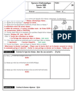 Correction de Examen Normalisé Local Session Janvier 2009