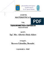 IV UNIDAD-Trigonometría Esférica