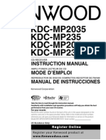 Manual Autoestereo Kenwood KDC