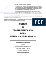 CÓDIGO DE PROCEDIMIENTO CIVIL DE LA REPÚBLICA DE NICARAGUA Tomo II