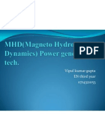 Magneto Hydro Dynamics Presentation